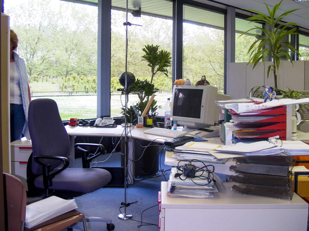 Messgeräteaufbau zur Überprüfung der Raumströmung